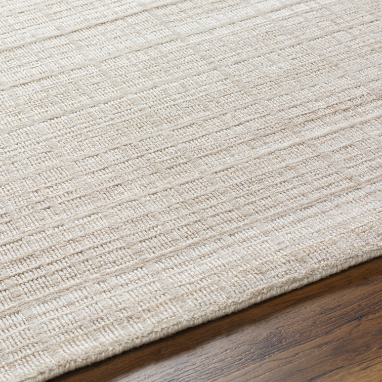 Demelza Hand Loomed Recycled P.E.T. Beige Indoor/Outdoor Rug Birch Lane